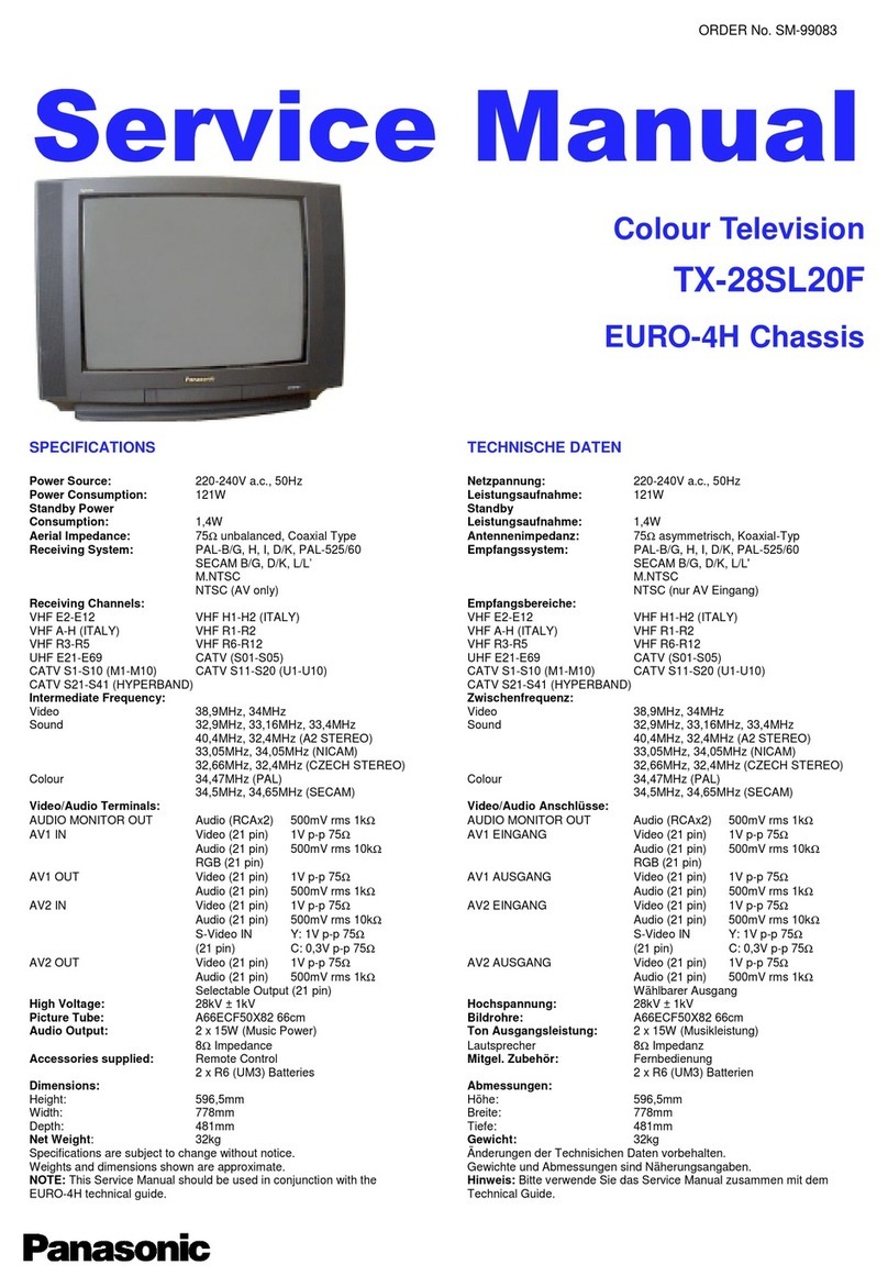 Panasonic TX-28SL20F User manual