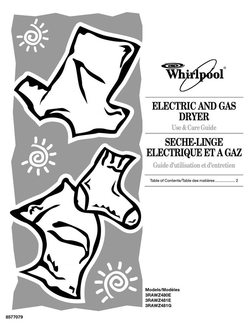 Whirlpool 3RAWZ480E Use & care guide Whirlpool 3RAWZ480E Use & care guide