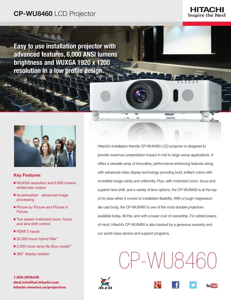 Hitachi CP-WU8460 Brochure & specs