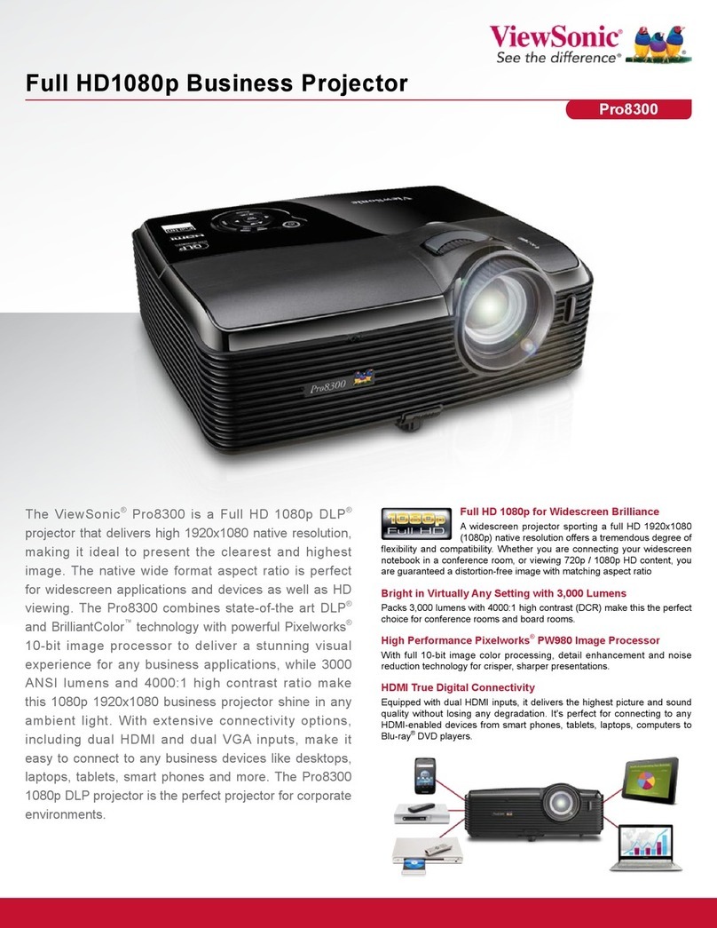 ViewSonic Pro8300 User manual