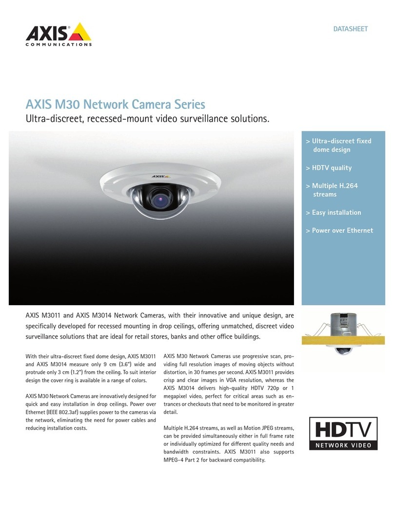 Axis M3011 User manual