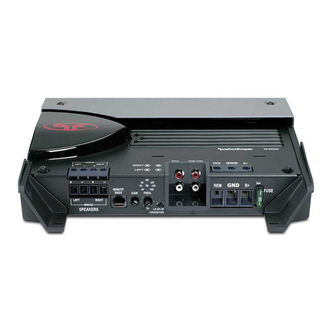 Rockford Fosgate Punch RF2002 Original operating instructions