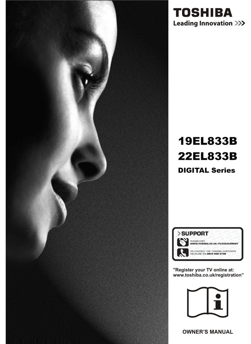Toshiba 19EL833B Digital Series User manual Toshiba 19EL833B Digital Series User manual