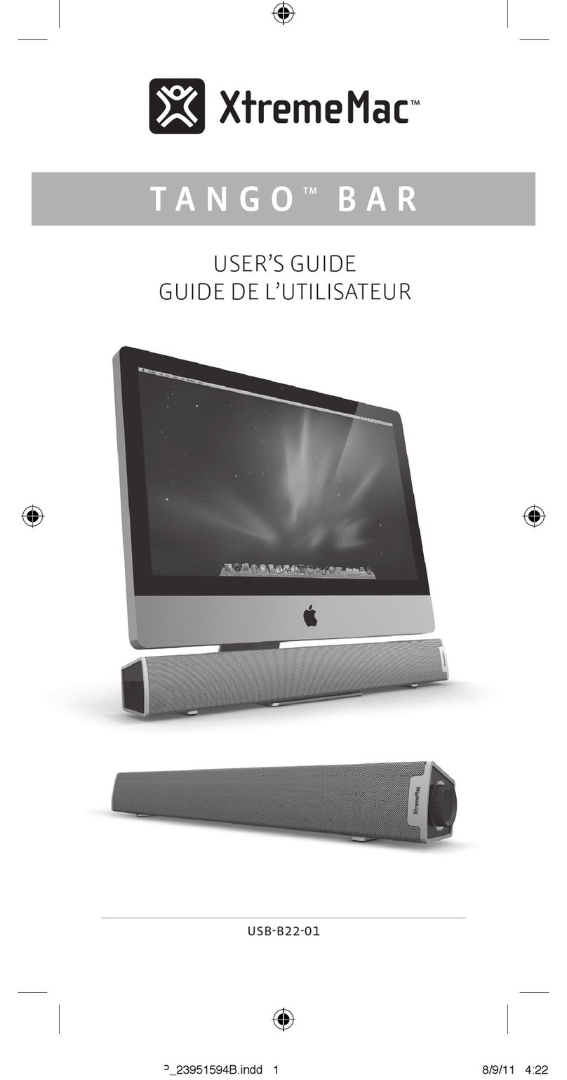 XtremeMac Tango Bar User manual