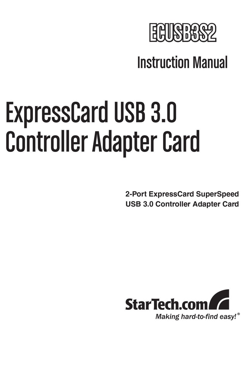 StarTech.com ECUSB3S2 User manual StarTech.com ECUSB3S2 User manual