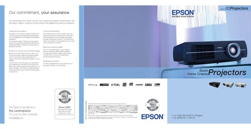 Epson Dreamio EH-TW5000 User manual