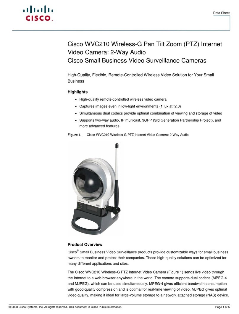 Cisco WVC210 - Small Business Wireless-G PTZ Internet Video... User manual