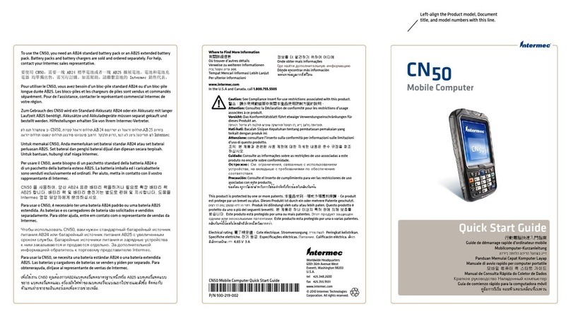 Intermec CN50 User manual
