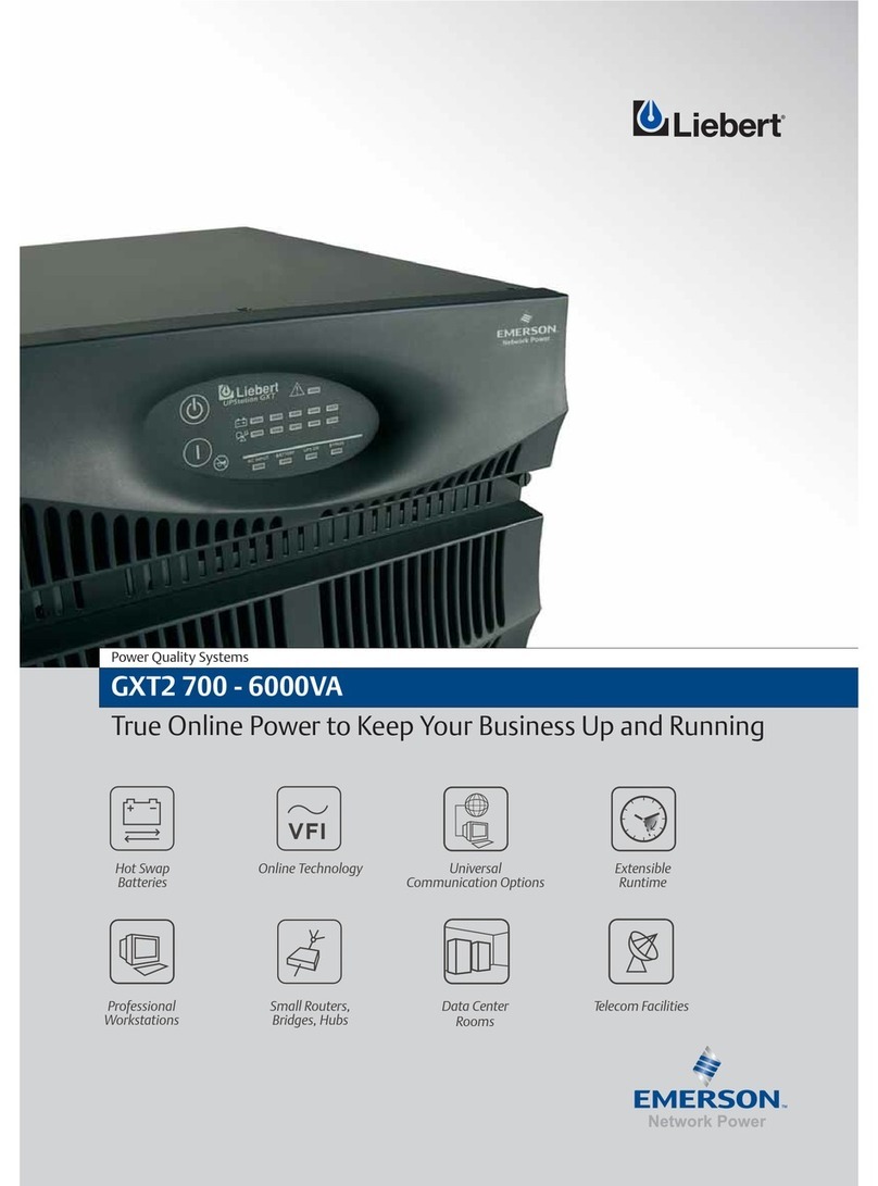 Emerson Liebert GXT2 700 Instruction manual