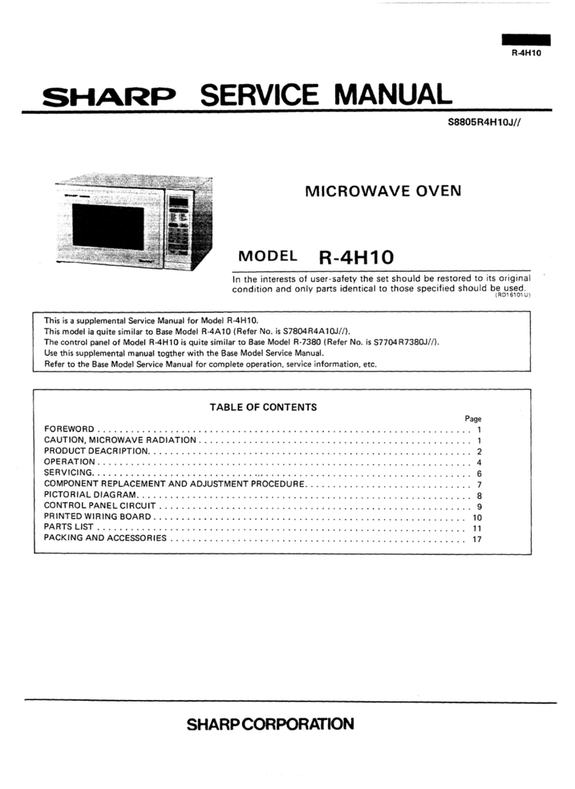 Sharp R-4H10 User manual