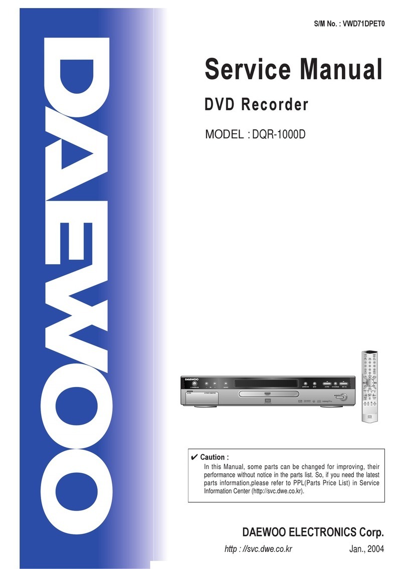 Daewoo DQR-1000D Service manual