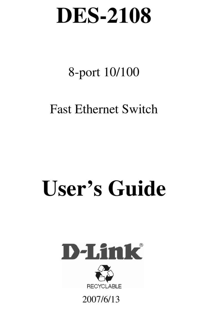 D-Link DES-2108 User manual