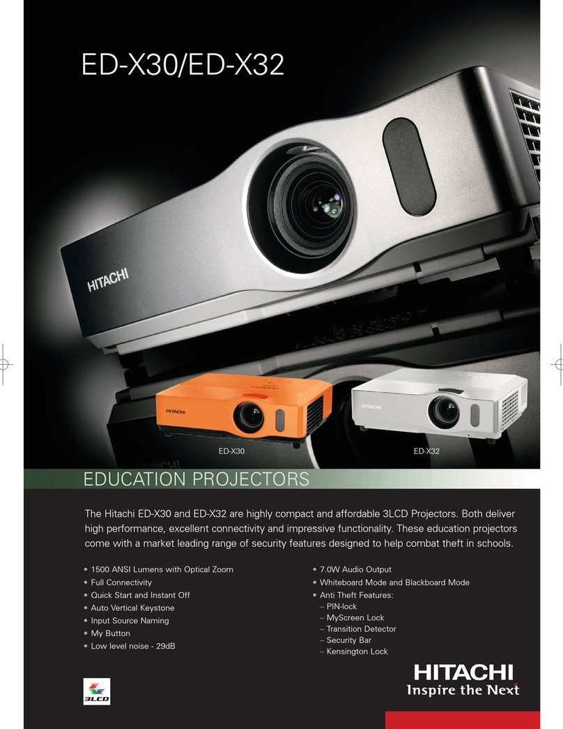 Hitachi ED-X30 User manual