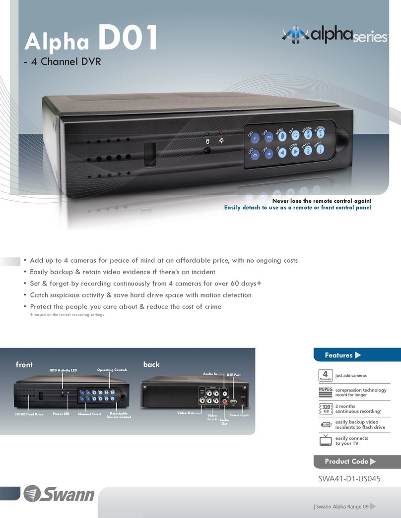 Swann Alpha D01 User manual