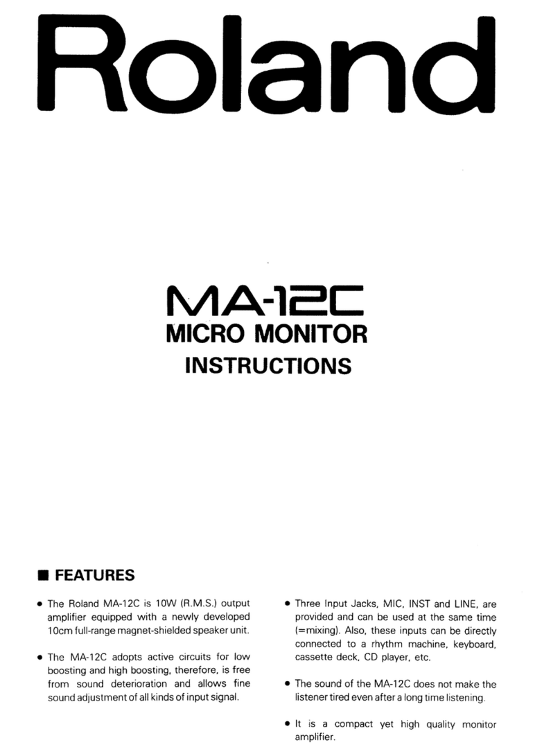 Roland MA-12C User manual