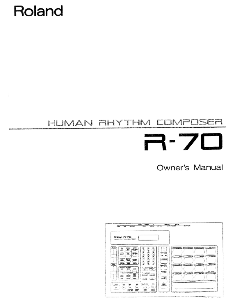 Roland R-70 User manual