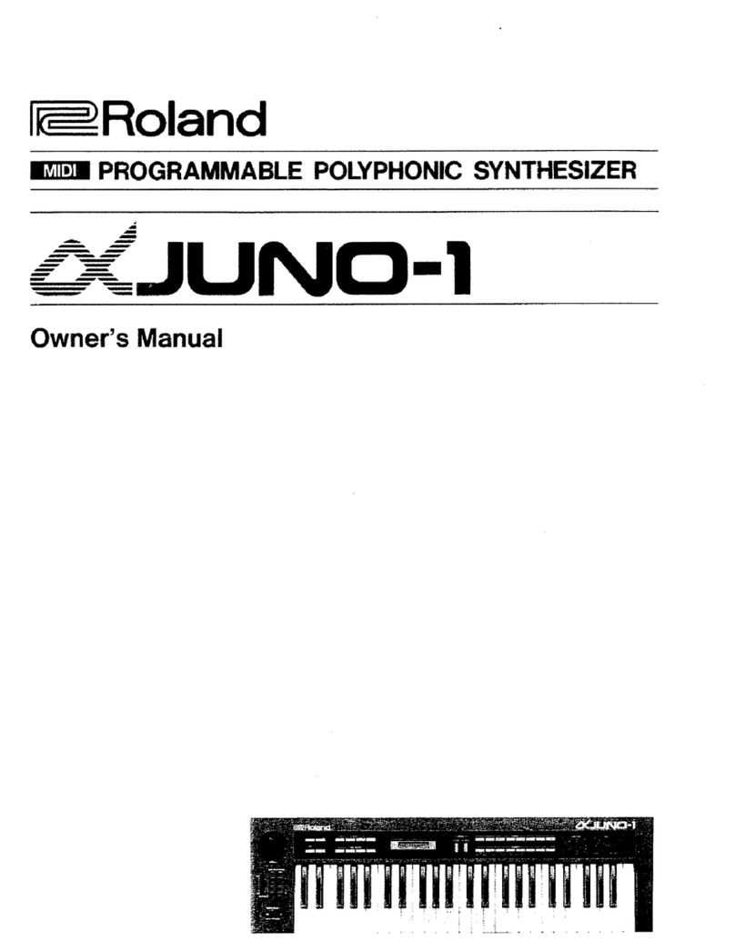 Roland Alpha JUNO-1 User manual