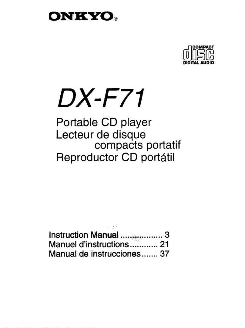 Onkyo DX-F71 User manual
