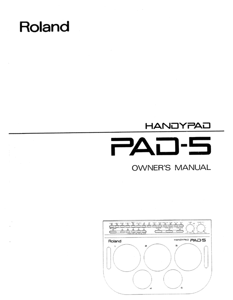 Roland PAD-5 User manual