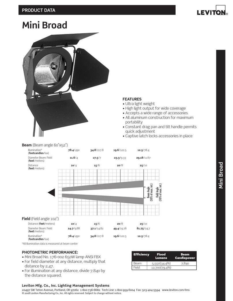 Leviton Mini Broad Operation manual