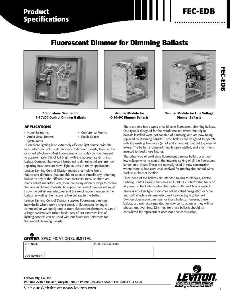 Leviton FEC-EDB User manual