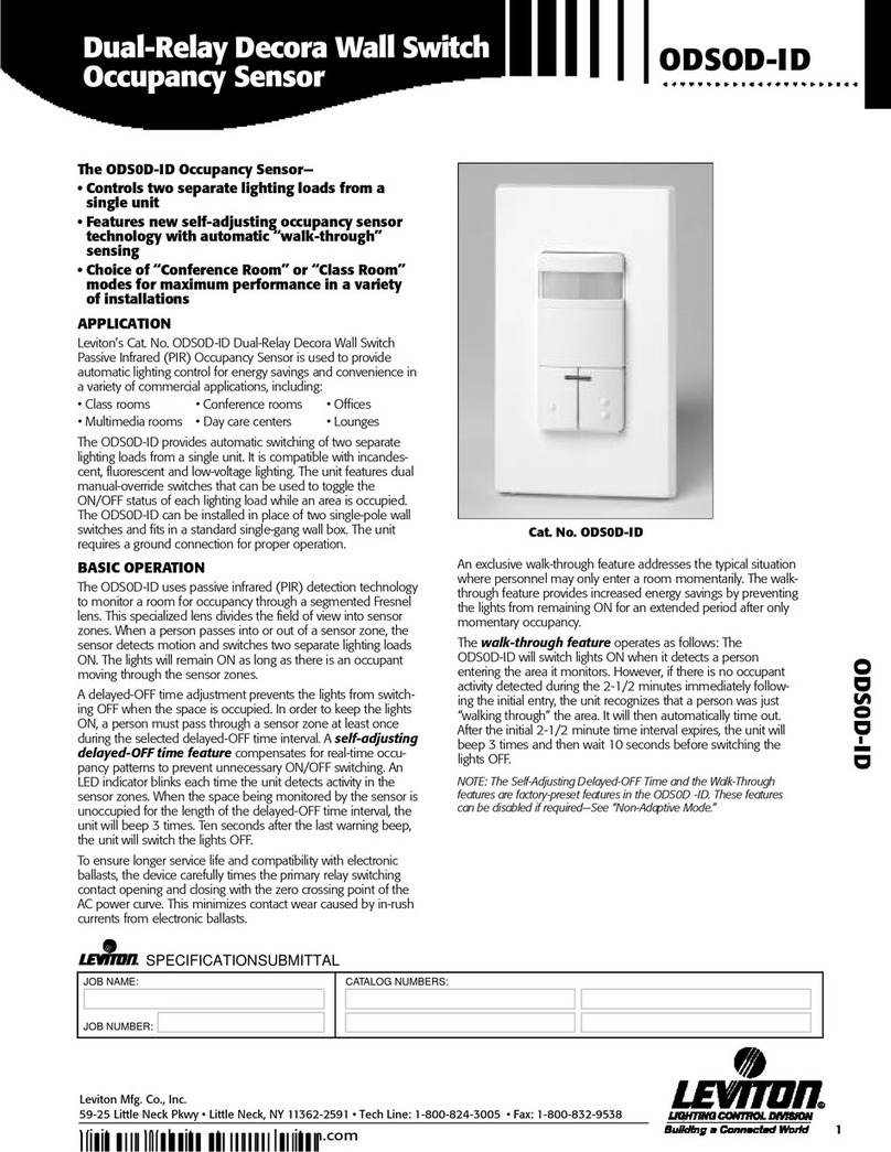 Leviton ODSOD-ID Owner's manual