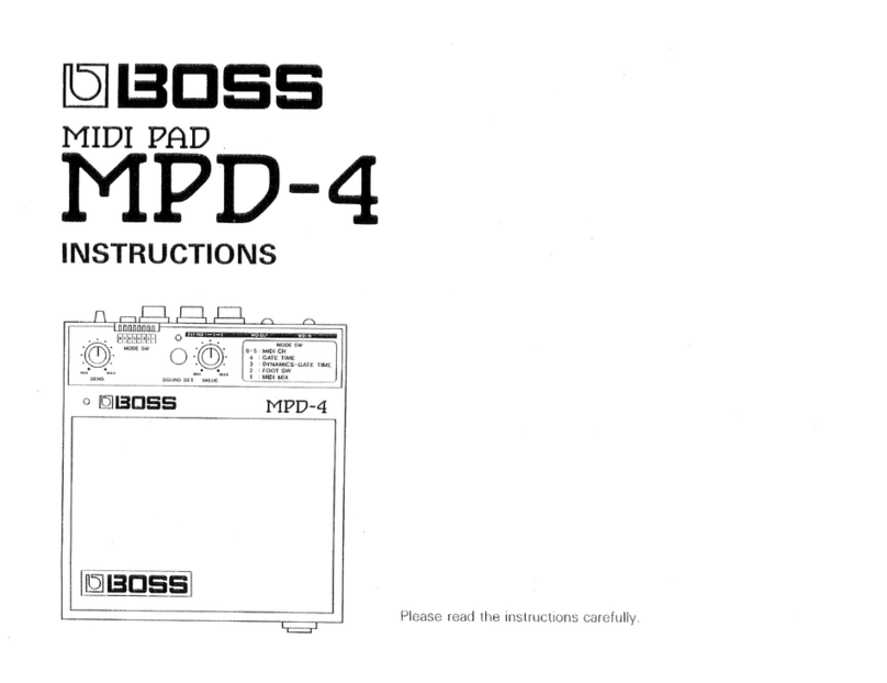BOSSCO MPD-4 User manual