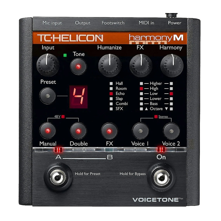 TC-Helicon VoiceTone Harmony-M User manual