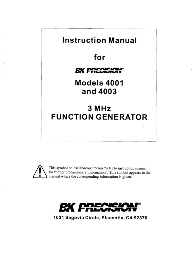 B+K precision 4001 User manual