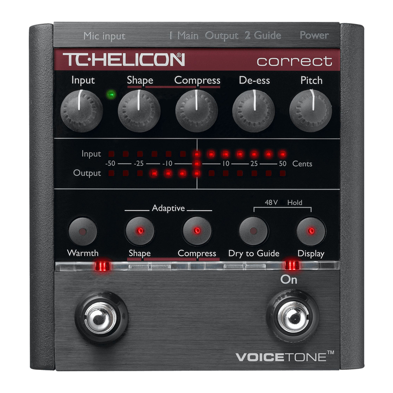 TC-Helicon VoiceTone Correct User manual