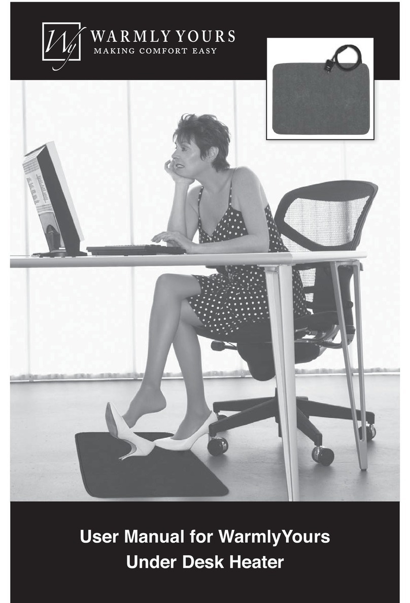 WarmlyYours Under Desk Heater user manual