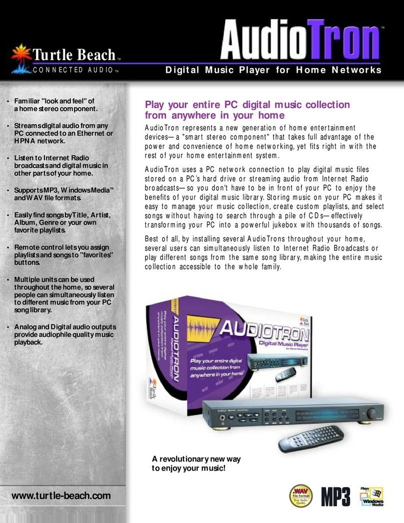 Turtle Beach AudioTron Brochure & specs