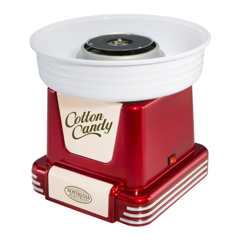 Nostalgia Electrics RETRO COTTON CANDY MACHINE RCM-605 User manual