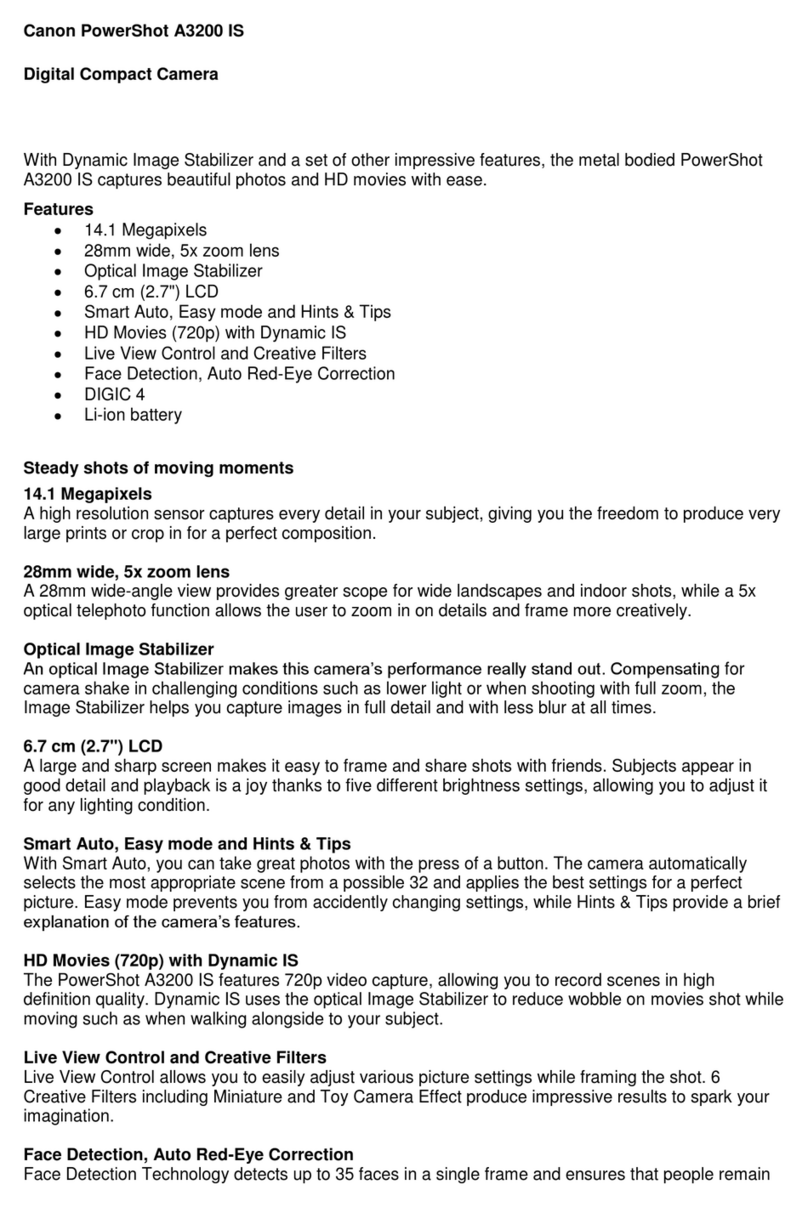 Canon PowerShot A3200 IS Owner's manual