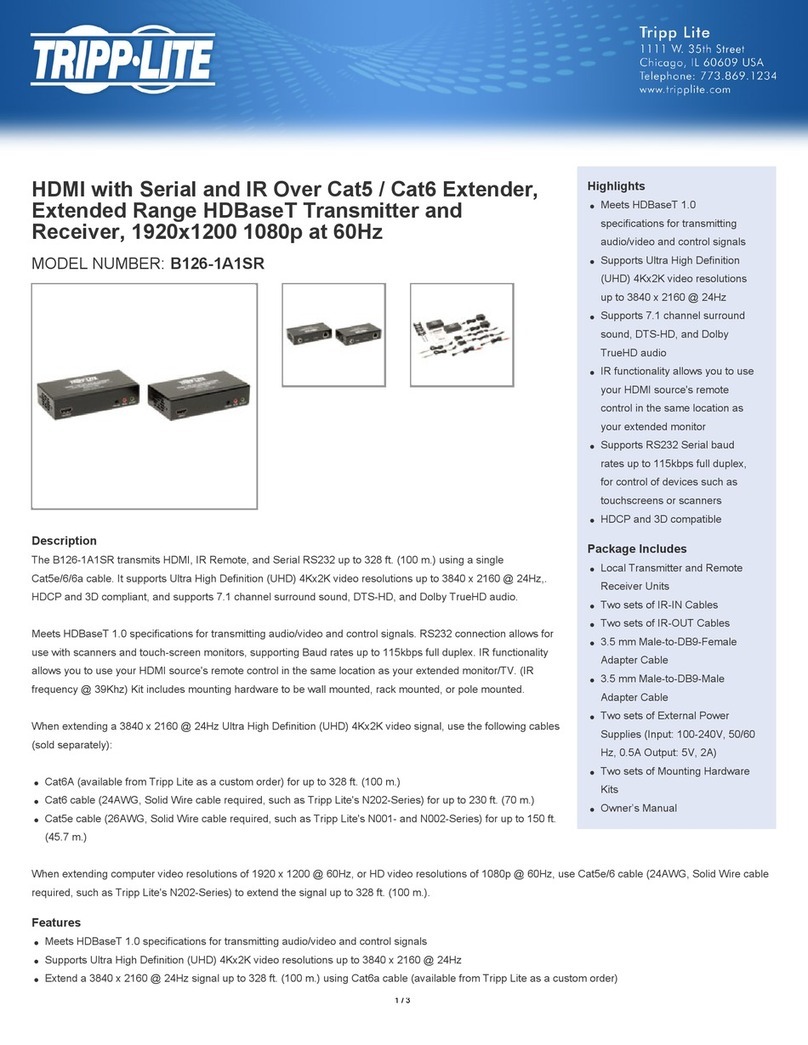 Tripp Lite B126-1A1SR User manual
