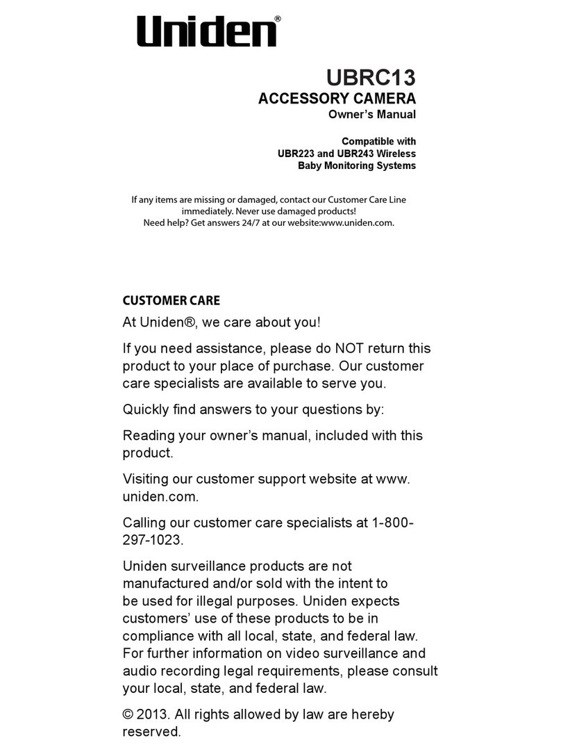 Uniden UBRC13 owner's manual