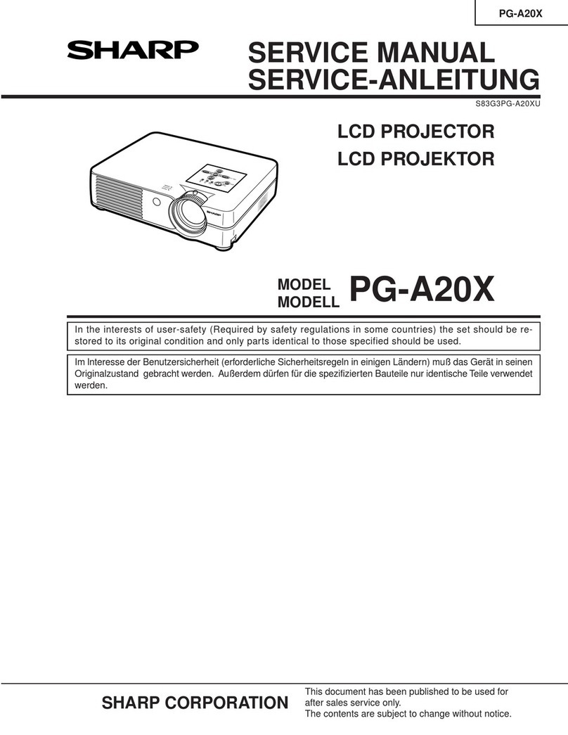 Sharp Notevision PG-A20X User manual