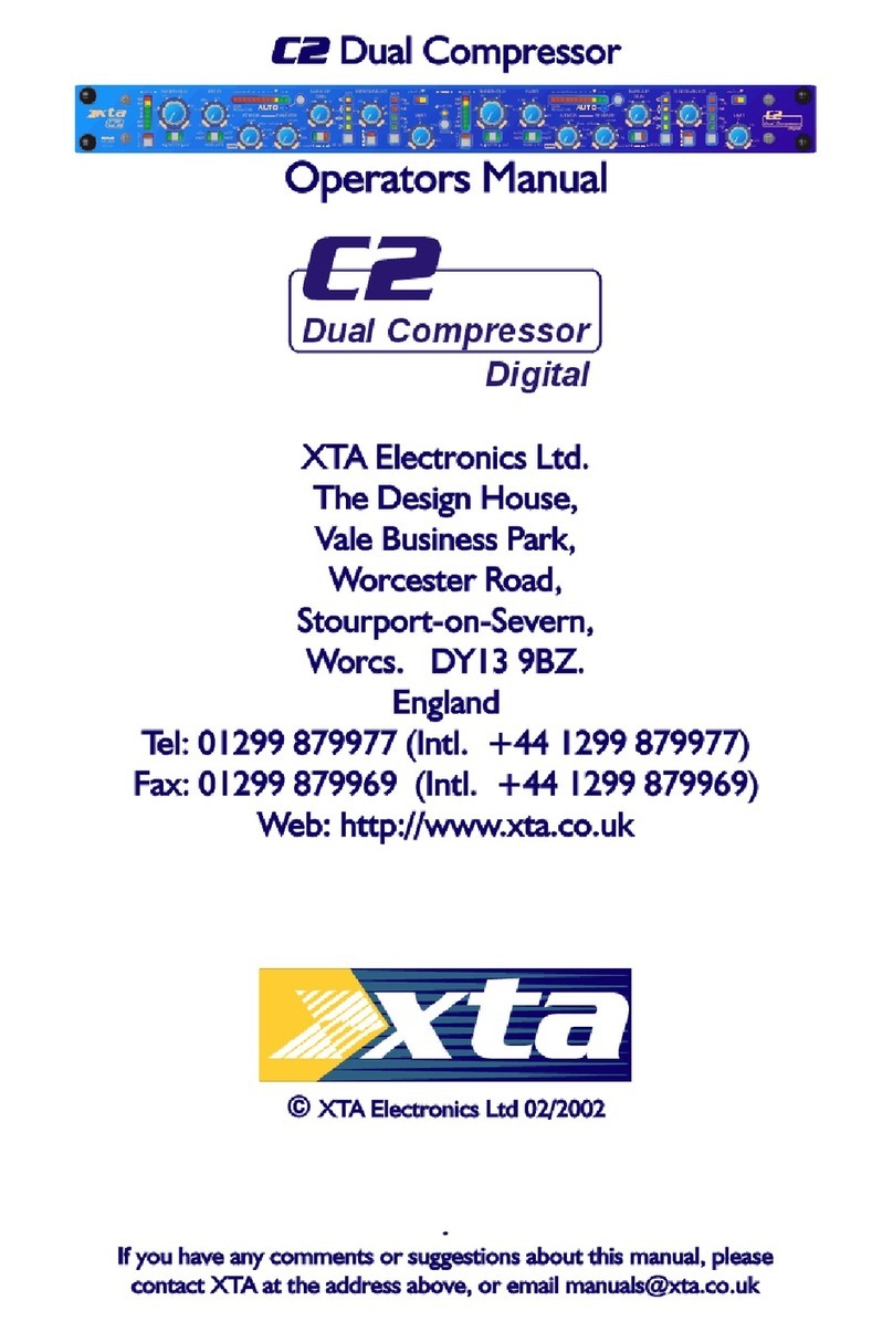 XTA C2 Operator's manual