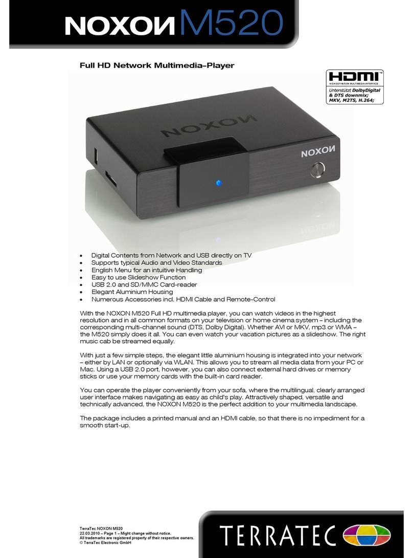 Noxon M520 Specifications