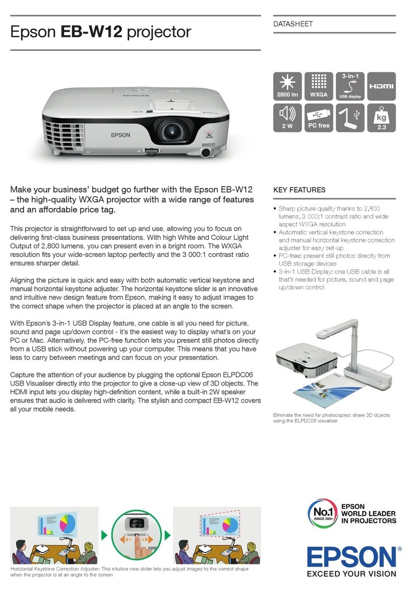 Epson EB-W12 User manual