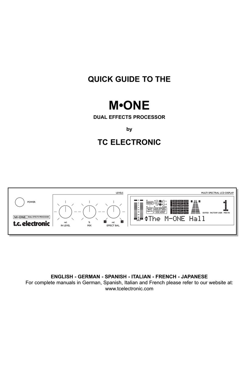 TC Electronic M-ONE quick guide