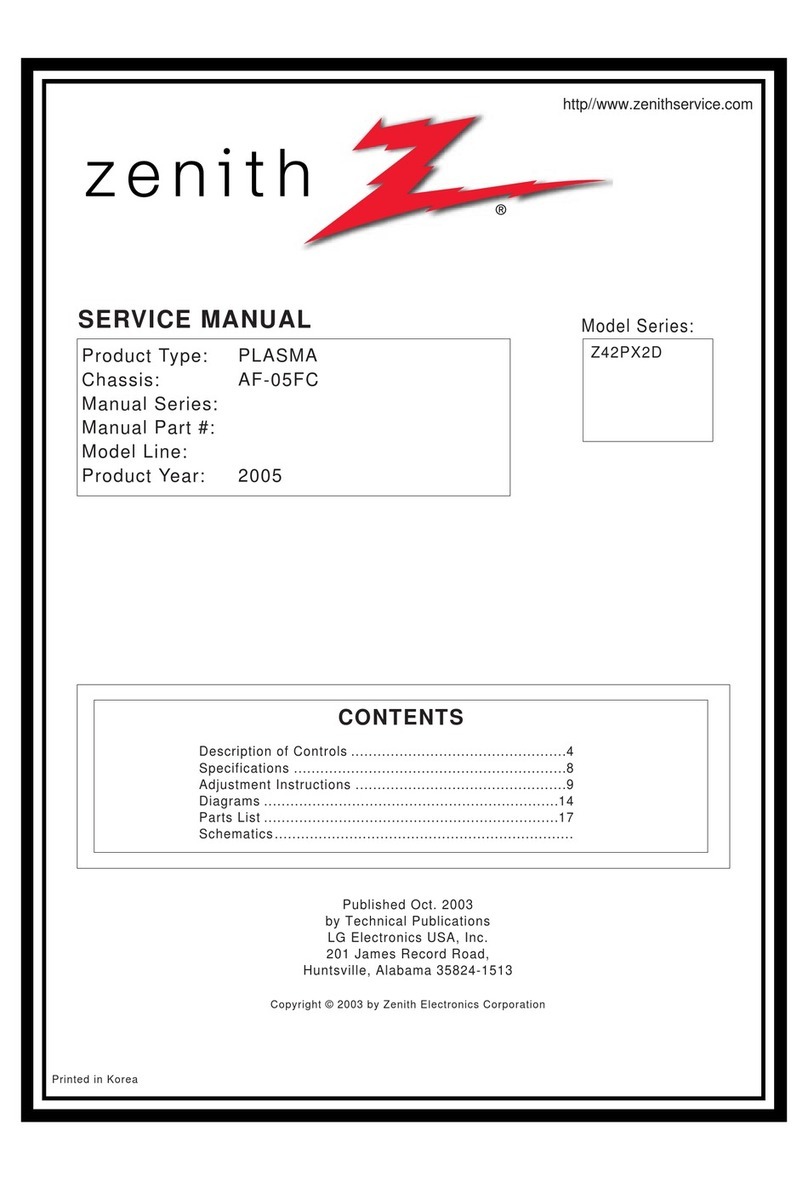 Zenith Z42PX2D Series User manual