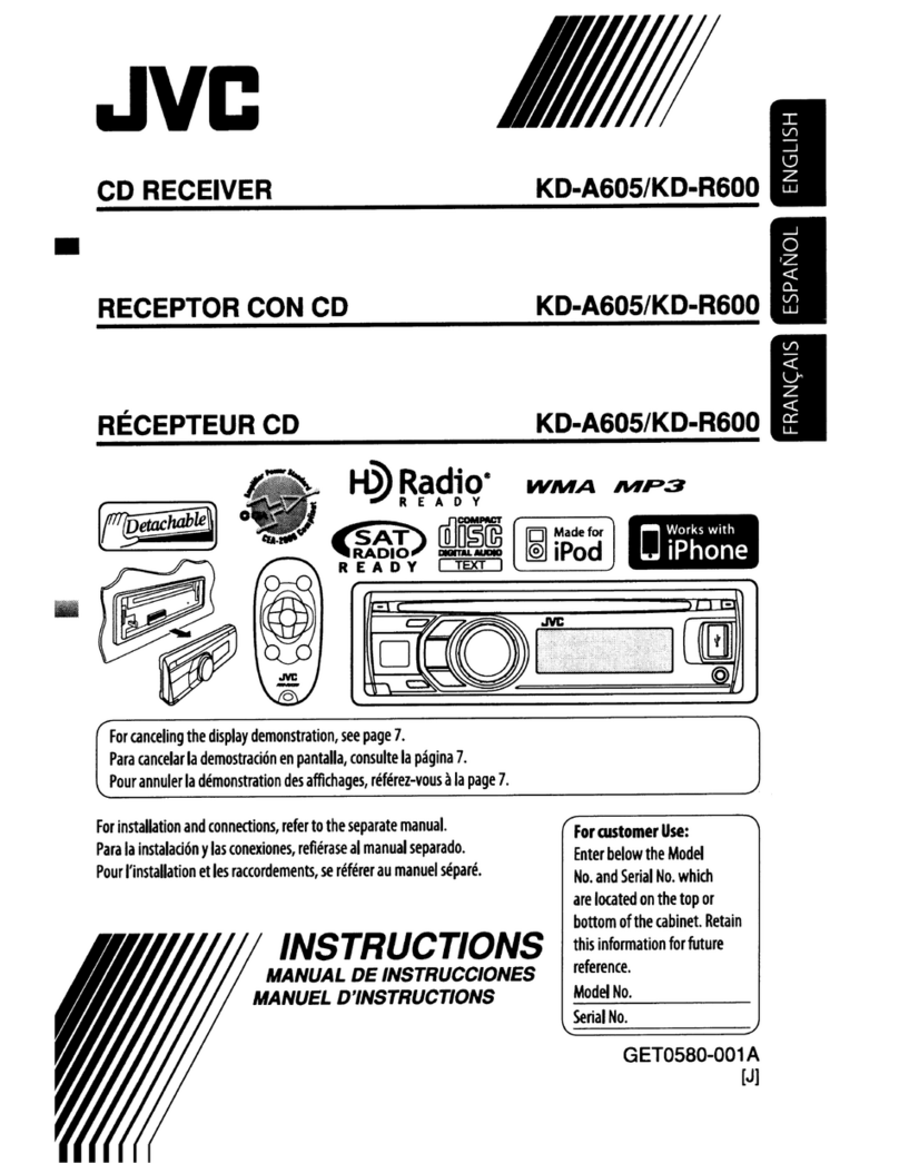 JVC KD A60S User manual