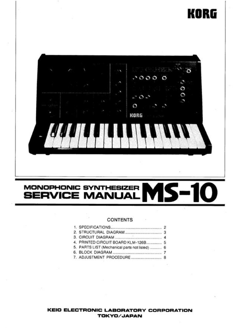 Korg MS-10 User manual