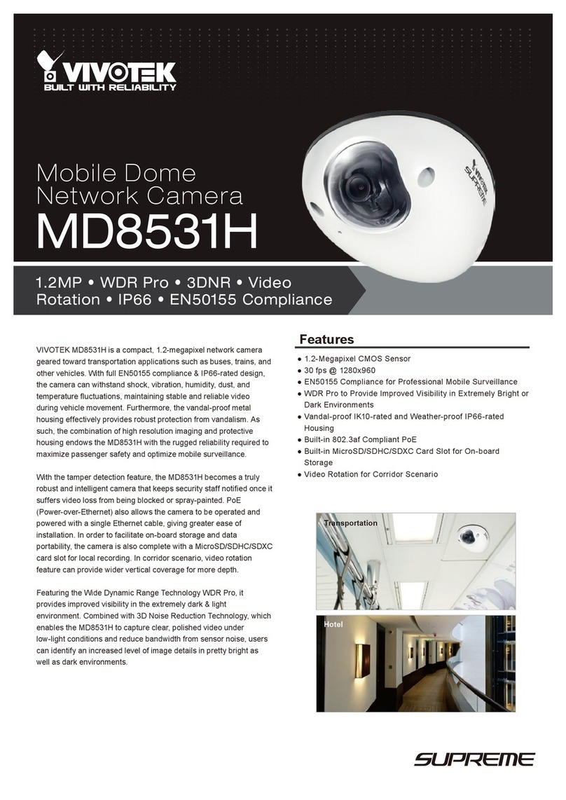 Vivotek Supreme MD8531H Specifications