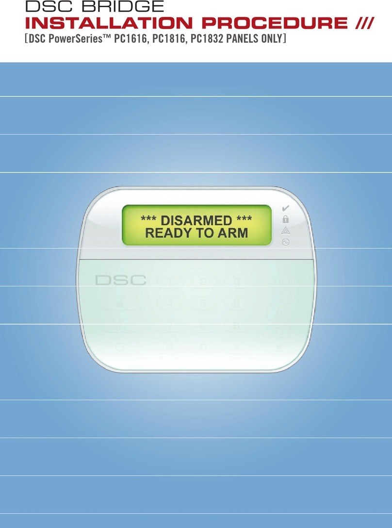 DSC PowerSeries PC1616 Installation procedures