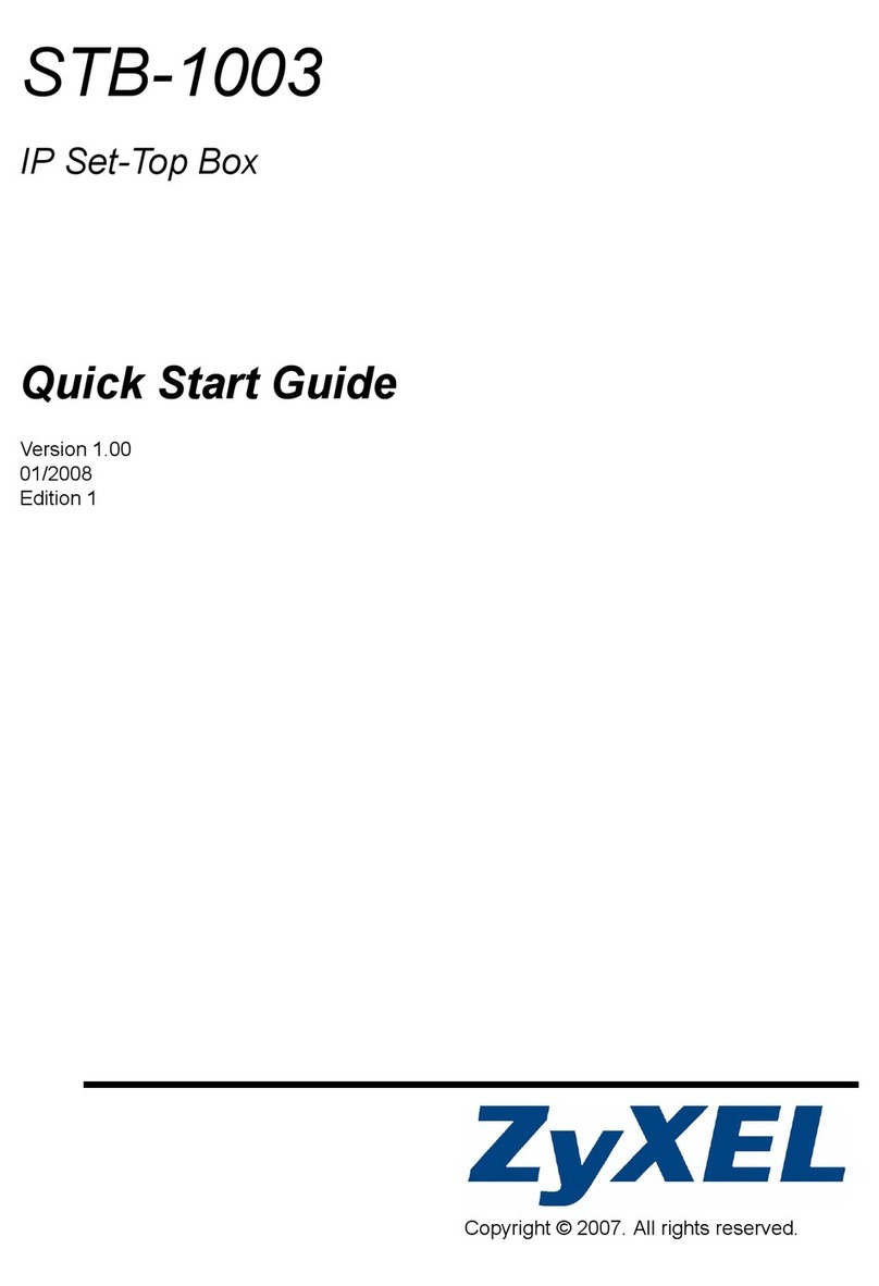 ZyXEL Communications STB-1003 quick start guide