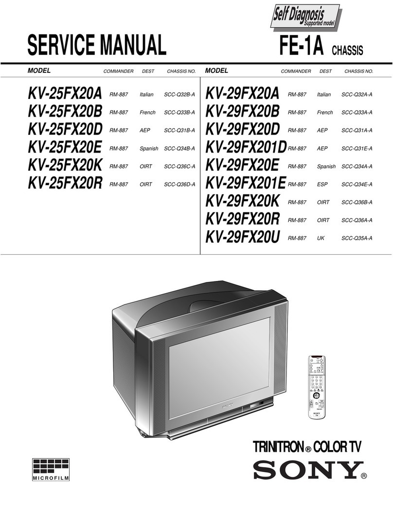 Sony Trinitron KV-25FX20A Service manual