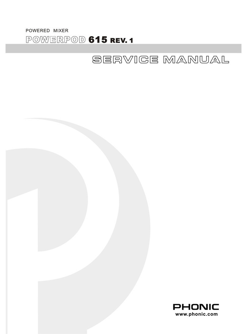 Phonic Powerpod 615 rev. 1 User manual