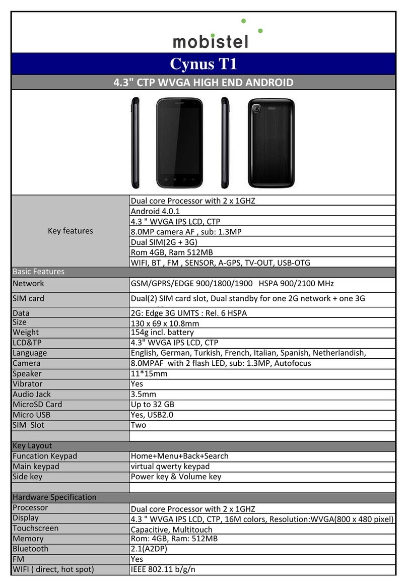 Mobistel Cynus T1 User manual